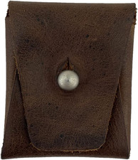 , Leather Minimalist Coin Pouch, SD Card Holder, Wallet and Cash Organizer, Hand