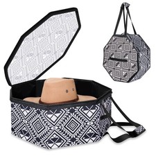 Large Hat organizer for Travel and Storage - Portable Cowboy Cap Organizer Ca...