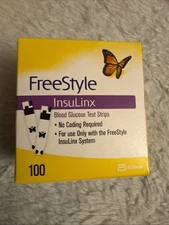 FreeStyle InsuLinx  Glucose Test Strips (100 Count) Exp 01/31/26