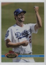 2021 Topps Stadium Club Chrome 1991 Design Variation SP Clayton Kershaw #71 1l42