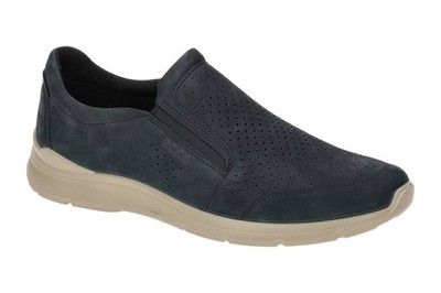 Ecco Schuhe IRVING blau Herrenschuhe Slipper 51164402058 NEU