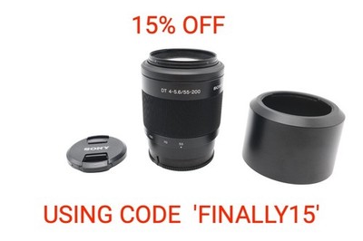 Sony 55-200mm F4-5.6 Objektiv, SAL55200, Tele Sony für A-Mount, 1 Jahr Garantie