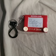 Vintage Etch A Sketch KEYCHAIN Miniature 1994 Basic Fun Inc.