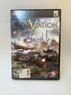 Sid Meier s Civilization V CD-ROM PC Game Complete W/ Manual Firaxis 2K Games