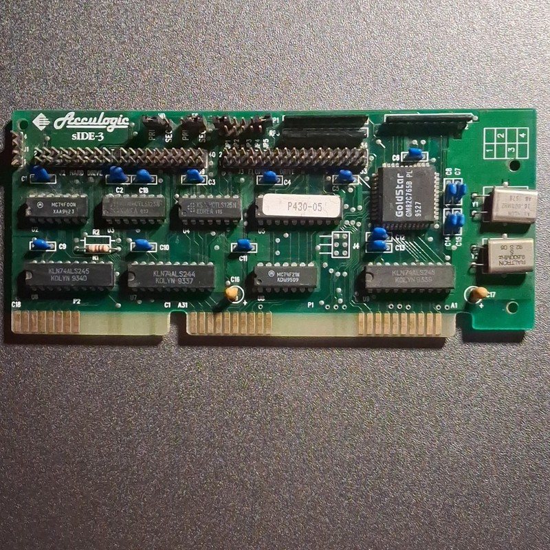 Acculogic SIDE-3 ISA Interface Card Vintage Expansion Card PCB P430-05