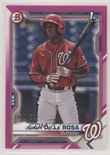 2021 Bowman Prospects Fuchsia Border 11/299 Jeremy De La Rosa #BP-25 0m4q