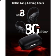 Bluetooth Headphones Wireless Earbuds 80hrs Playtime Wireless Charging Case D...
