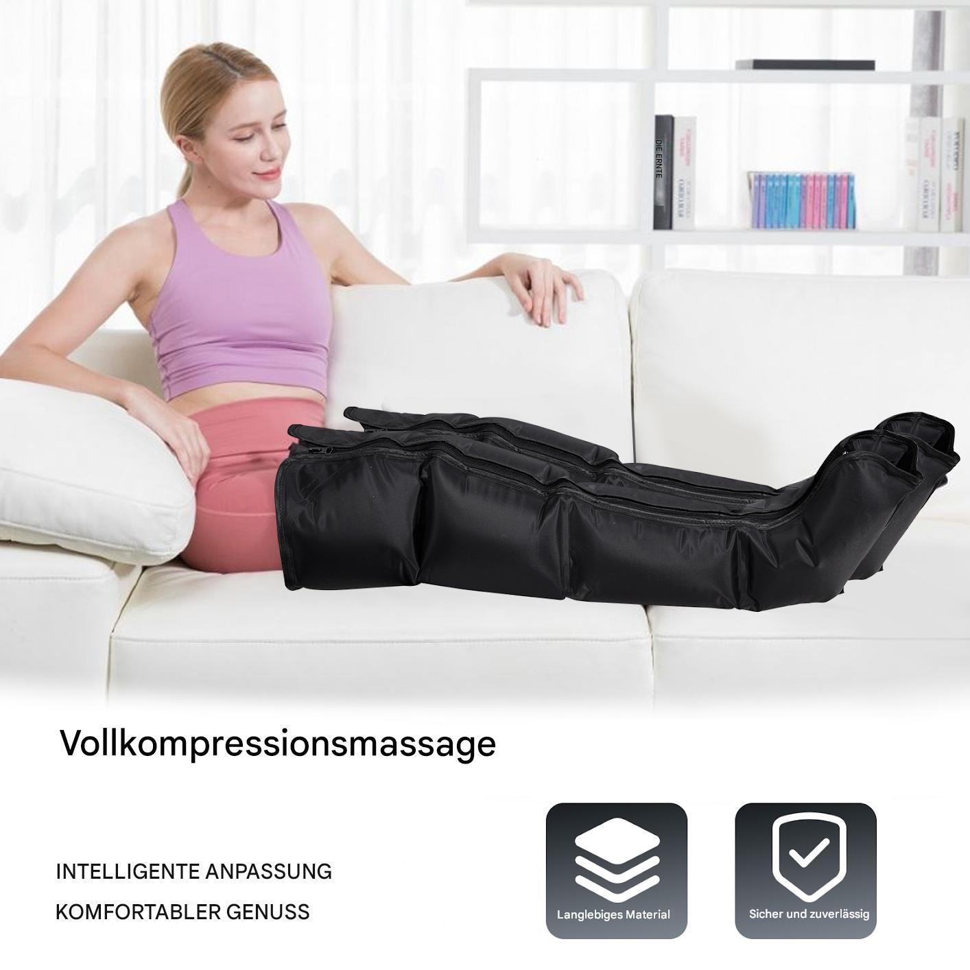 Venen Engel Premium Beinmassagegerät 4 Luftkammern 2 Programmen für Beinen