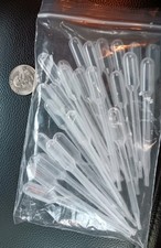 Pipettes Plastic Transparent Pipettes Disposable Eye Dropper 25 Count FREE SHIP