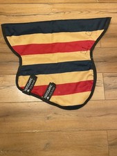 Size Medium Horseware Rambo 150g Newmarket Gold Stripe Hood Neck Cover