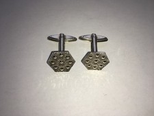 1980 VINTAGE SILVER GENTS DRESS CUFFLINKS