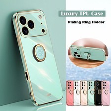 Shockproof Phone Case Plating Ring Cover For iPhone 18 Pro Max Air 17 15 Pro 13