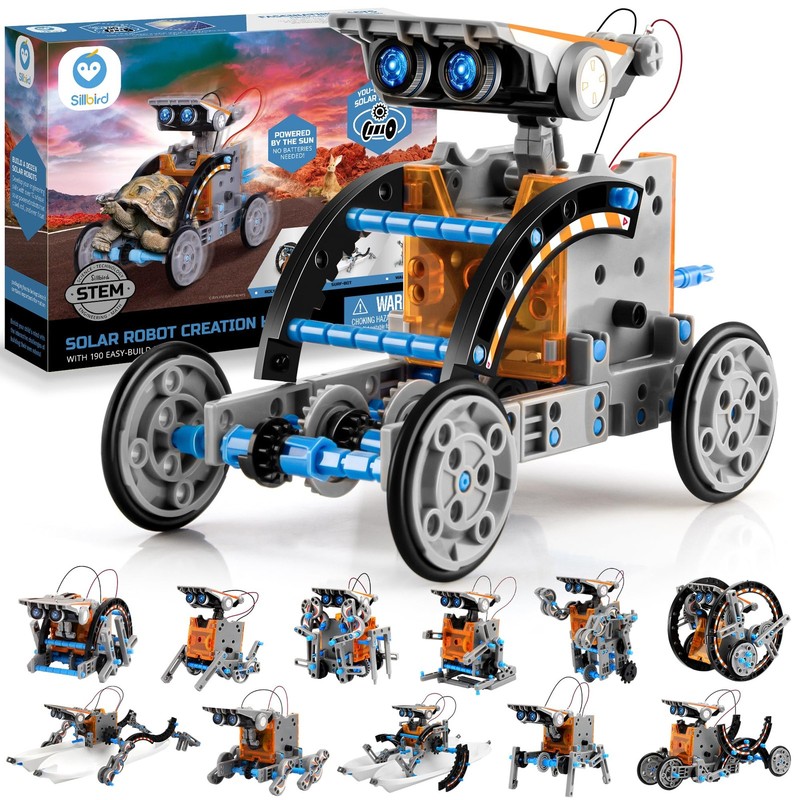 12in1 Solar Robot Building Kit STEM Gift for Boys Aged 813, DIY Science Educa...