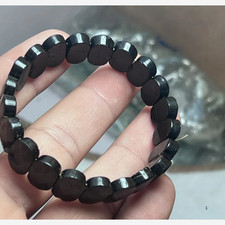 Natural Black Tourmaline Rectangle Beads Bracelet Handmade Gift Jewelry