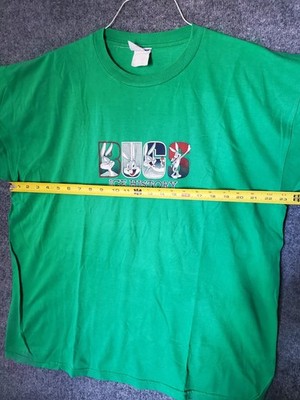 Vintage 90's ICEBERG History Loony Tunes Shirt 2XL Baggy Hip Hop