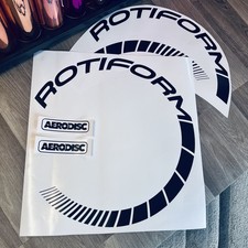 ROTIFORM AERO DISC logos for 18” or 19” in Matte Black Other Colours available 