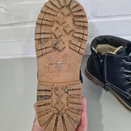 Tom Tailor Schuhe Größe 35 Blau Navi Jungen Kinder Stiefel Winter - Bild 6 von 7