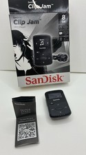SanDisk Clip Jam 8GB MP3 Player Black FM Radio microSDHC Boxed Working VGC Music