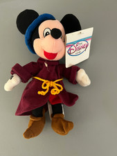 Disney Store Mini Bean Bag Plush Sorcerer Mickey Mouse -NWT