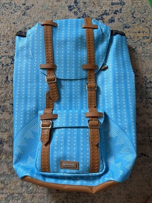 SPRAYGROUND ILLUCHAINS TURQ HILLS - Limited Edition Turquoise Brown Backpack