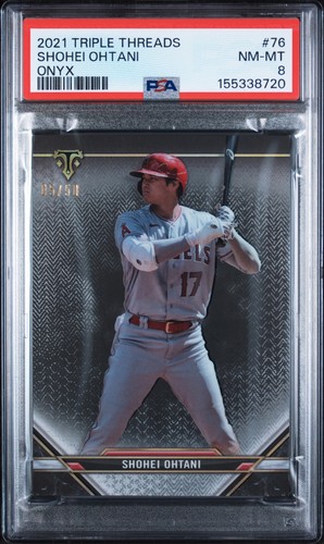 2021 Topps Triple Threads Shohei Ohtani #76 Onyx /50 PSA 8
