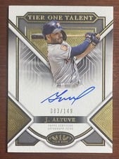 Jose Altuve 2023 Topps Tier One Certified Tier One Talent Auto /149 Astros