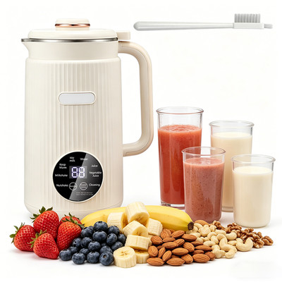 8 in 1 Automatic Nut Milk Maker with 12 Blades, 40oz Almond Soy Milk Machine