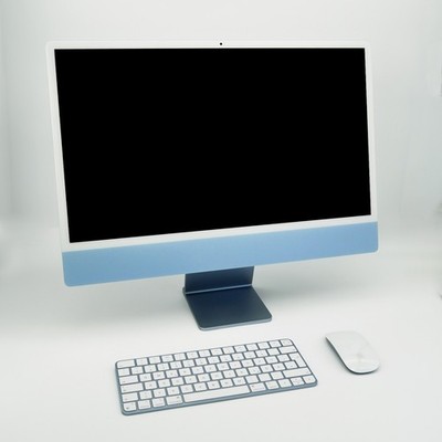 Apple iMac 24'' 2021 Blau | M1 | 512GB SSD | 10-Core GPU | 4x Thunderbolt | LAN