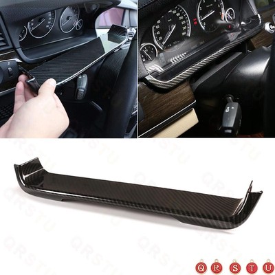 For BMW 5 Series F10 2011-2017 Carbon Fiber ABS Front Dashboard Lower Panel Trim