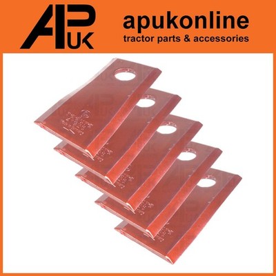 5x Messer gedreht LH 95 x 45 x 3,5 mm für Kuhn GMD44 GMD55 GMD66 GMD77 Scheibenmäher