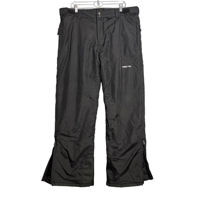 #ad Arctix Snow Pants Mens Size L Black 1900 00 Insulated Ski Snowboard Zip Pockets $25.00