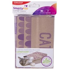 Paper Bag Cat Toy with Scratch Activated Catnip Scent, 2-Pack Catnip Caves for