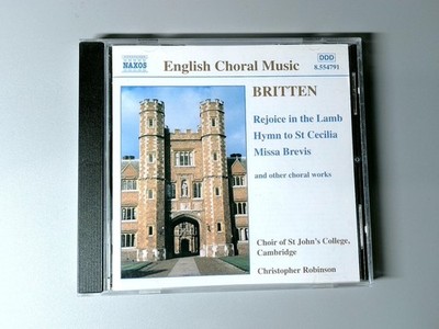 Britten   English Choral Music CD 2000 Choir of St John's College Naxos