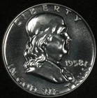 1958 FRANKLIN HALF DOLLAR FLASHY PROOF #2