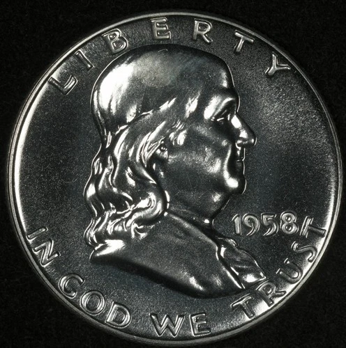 1958 FRANKLIN HALF DOLLAR FLASHY PROOF #2
