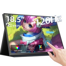 18.5" Touchscreen 1080P 120Hz Gaming Monitor Portable Display VESA Second Screen