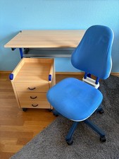 Moll Schreibtischstuhl & Kettler Schreibtisch mit Rollcontainer