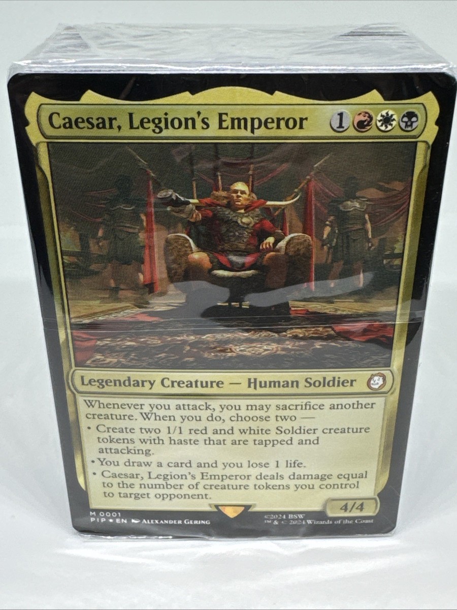 mtg caesar commander deck Magic: The Gathering Universes Beyond - Fallout Commander Deck: Hail, Caesar - Magic: The Gathering