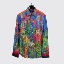 Robert Graham Limited Edition Shirt 3XL Multicolor Floral Embroidered Cotton