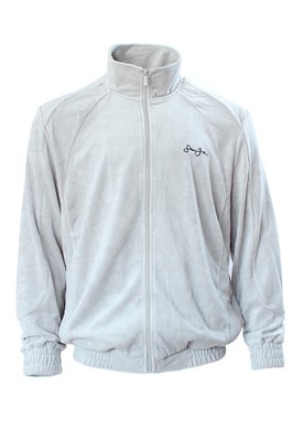Sean John Herren Track Jacket Classic Logo Essential Velours grey