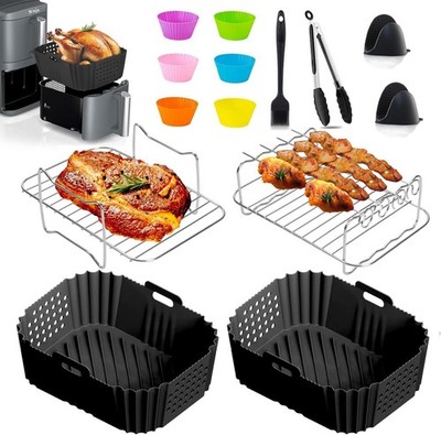 Ninja Double Stack XL Zubehör,Airfryer Zubehör für Ninja SL400EU SL451EU,9,5L He
