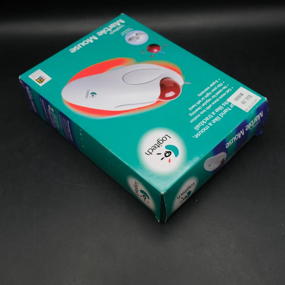 NEW Logitech Marble Mouse 904286-0403 Windows 98 PS2 Wired FACTORY SEALED - Image 4 of 4