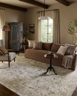 Amber Lewis Honora Collection HON-06 Grey/Taupe 2'-7'' x 8'-0'' Runner Rug