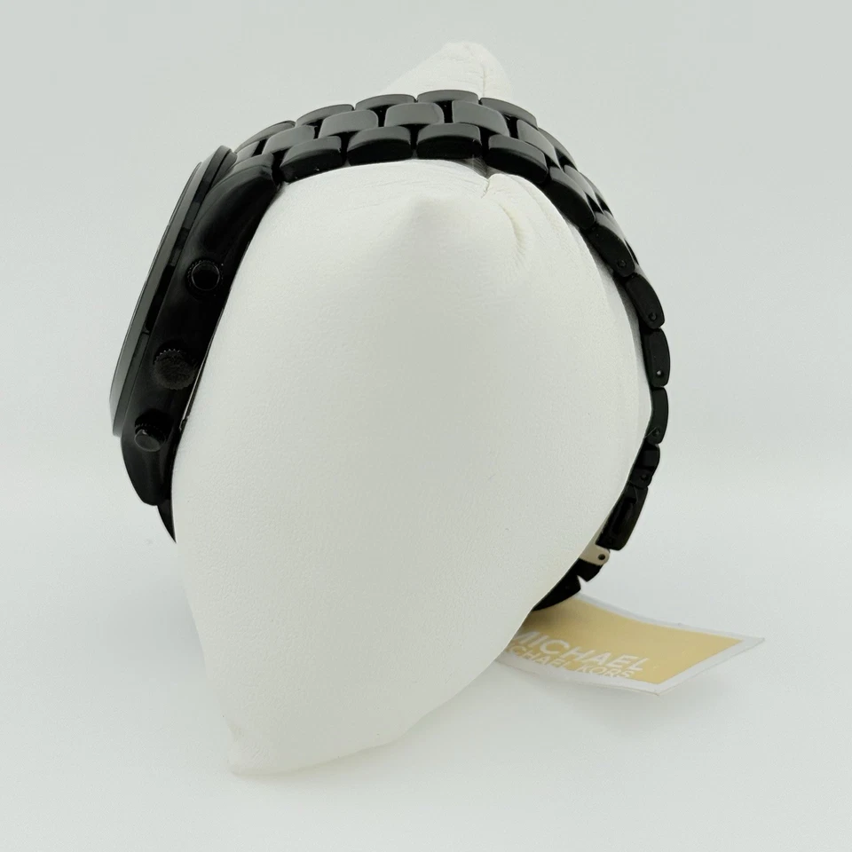 Michael Kors Oversized Slim Runway Black Dial Stainless Steel MK8919 Men’s Watch - Image 3 of 4