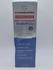 PHARMBANNER Anti-Dandruff Shampoo, 8.4oz/250ml. Exp: 01/14/2028