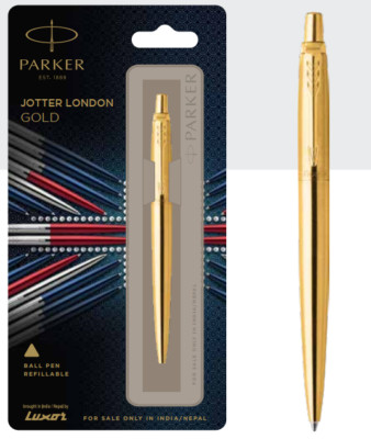Parker Jotter London Gold Metal Gold Trim Ball Pen