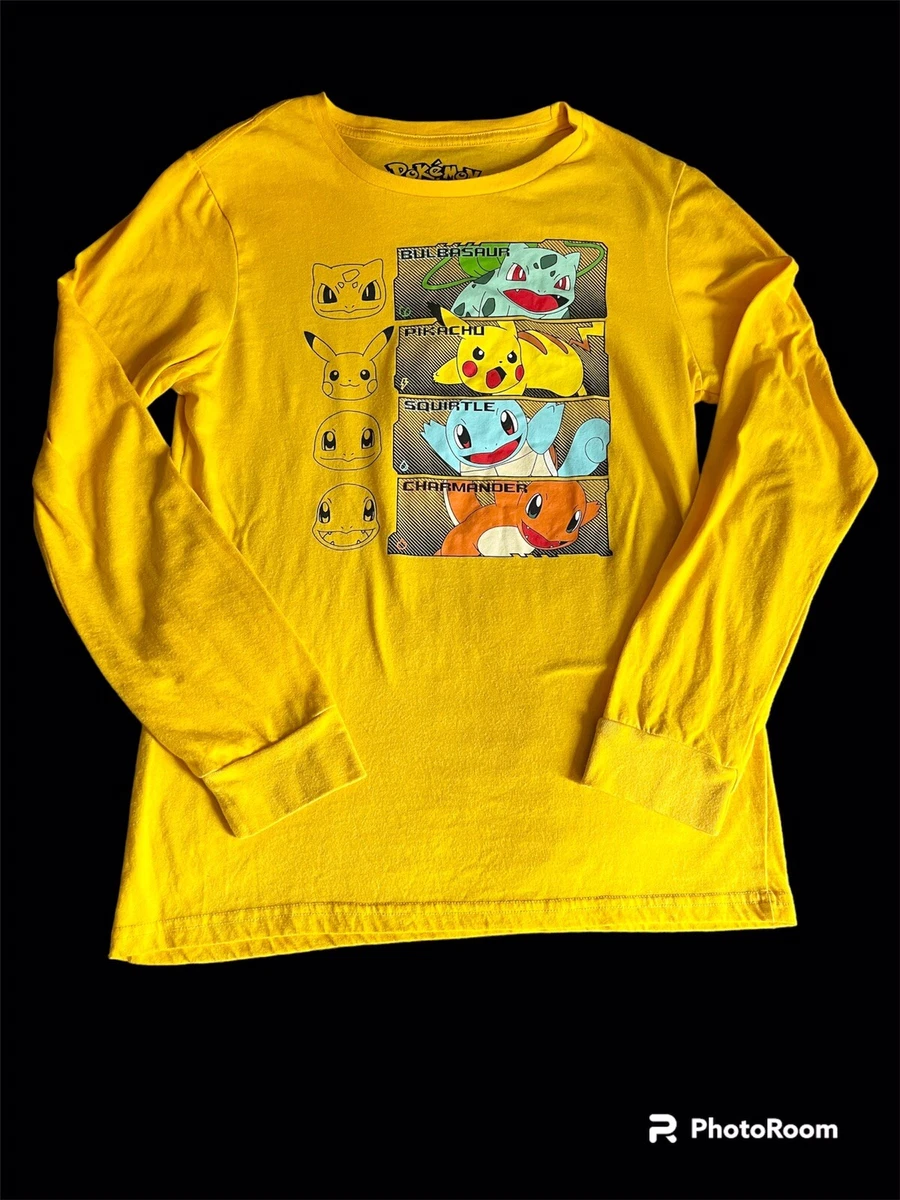 yellow long sleeve graphic tee