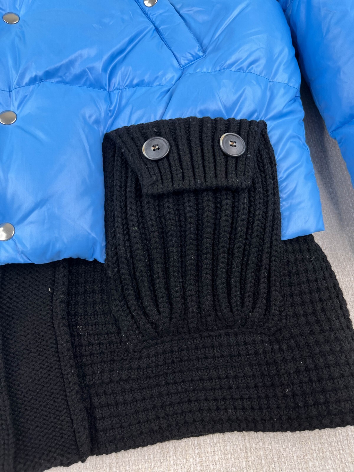 BARKB-RULES Down Puffer Knit Toggle Jacket Japan … - image 11