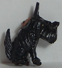 VINT CELLULOID SCOTTIE DOG SITTING JAPAN RARE