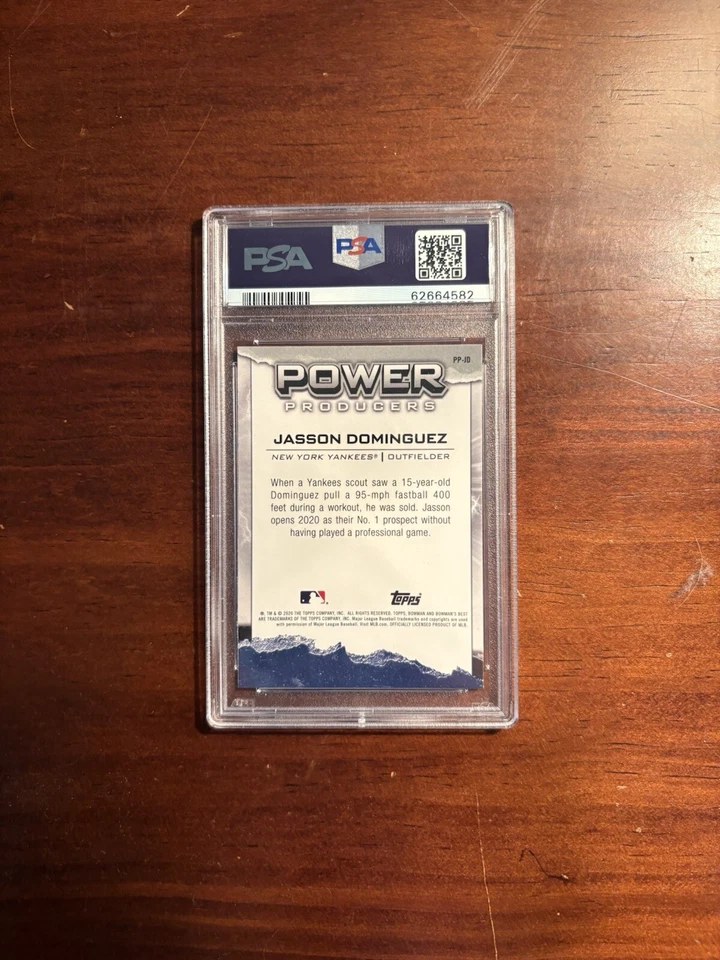 2020 Bowman'S Best Power Producers #PPJD Jasson Dominguez Power Producers PSA 9 - Image 2 of 2